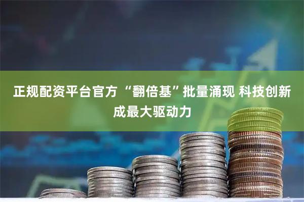 正规配资平台官方 “翻倍基”批量涌现 科技创新成最大驱动力